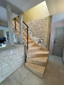 Escalier 1/4 tournant modèle crémaillère